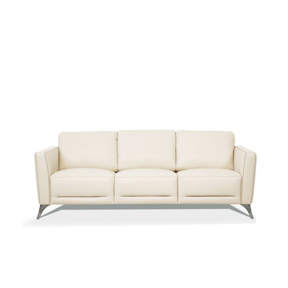 ACME Malaga Wooden Frame Sofa in Leather