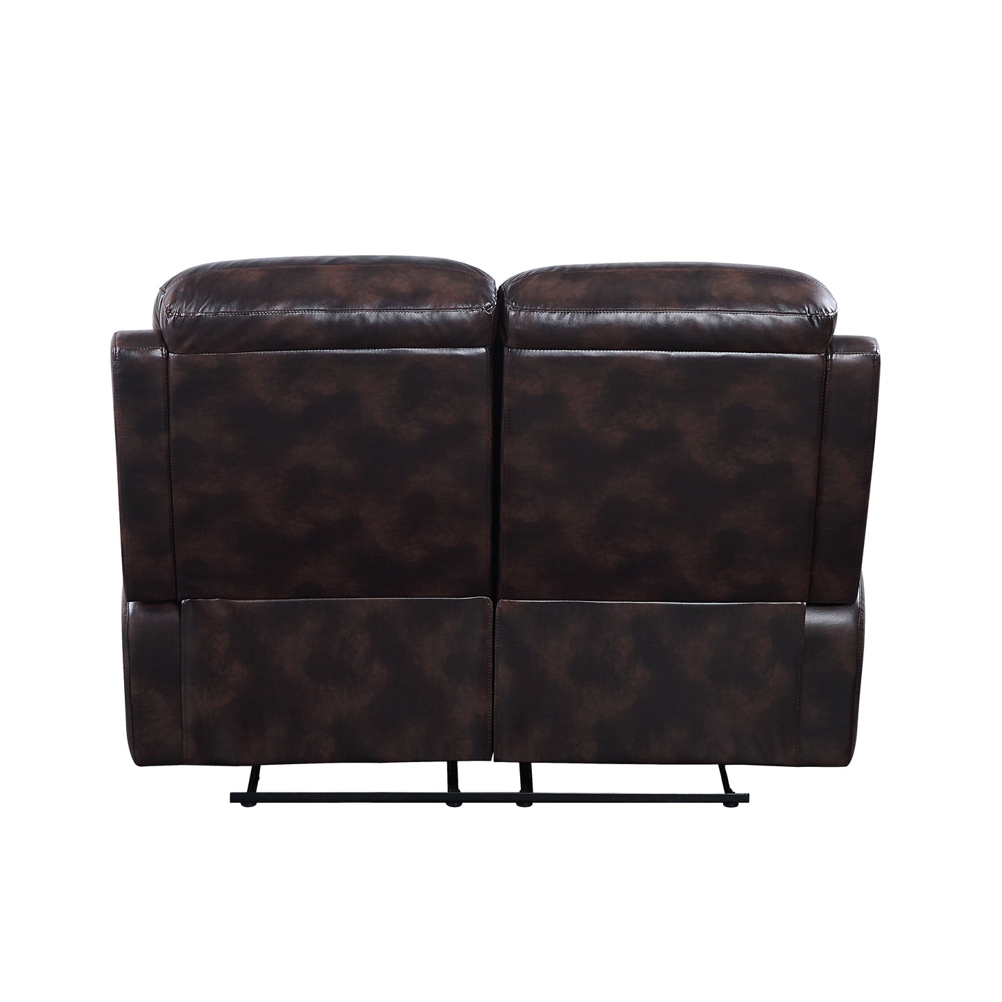 ACME Perfiel Loveseat 2 Tone Dark Brown Top Grain Leather