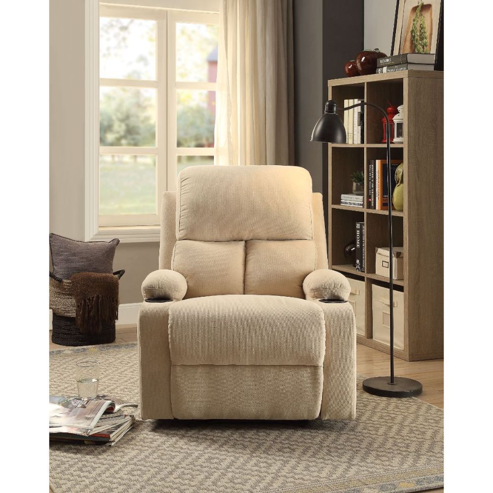 ACME Rosia Recliner Beige Velvet