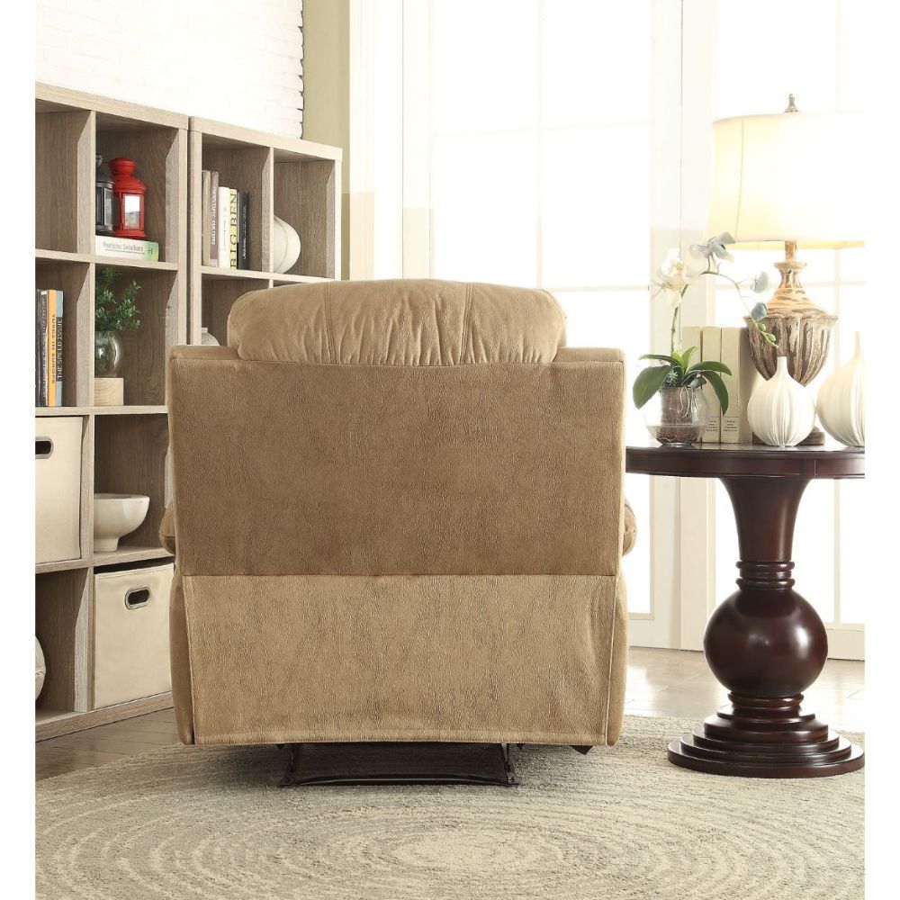 ACME Bina Recliner Light Brown Polished Microfiber