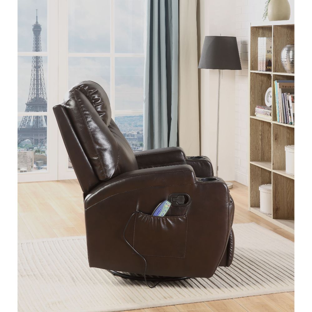 ACME Waterlily Rocker Recliner Brown PU