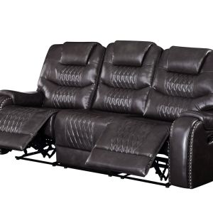 Acme Furniture Braylon Magnetite Motion Sofa