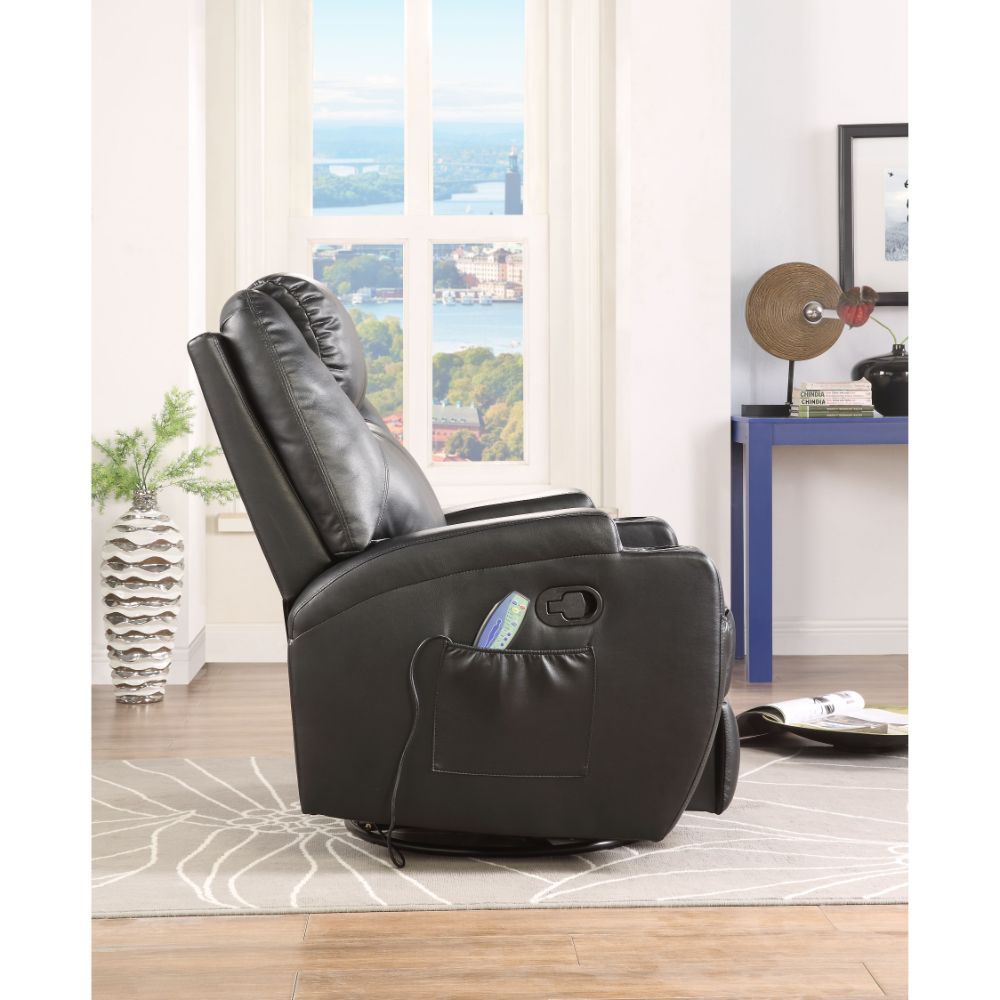 ACME Waterlily Rocker Recliner Black PU