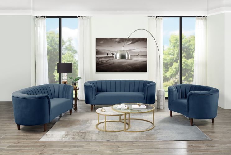 ACME Millephri Sofa Blue Velvet