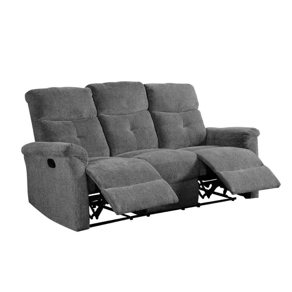 ACME Treyton Motion Sofa in Gray Chenille