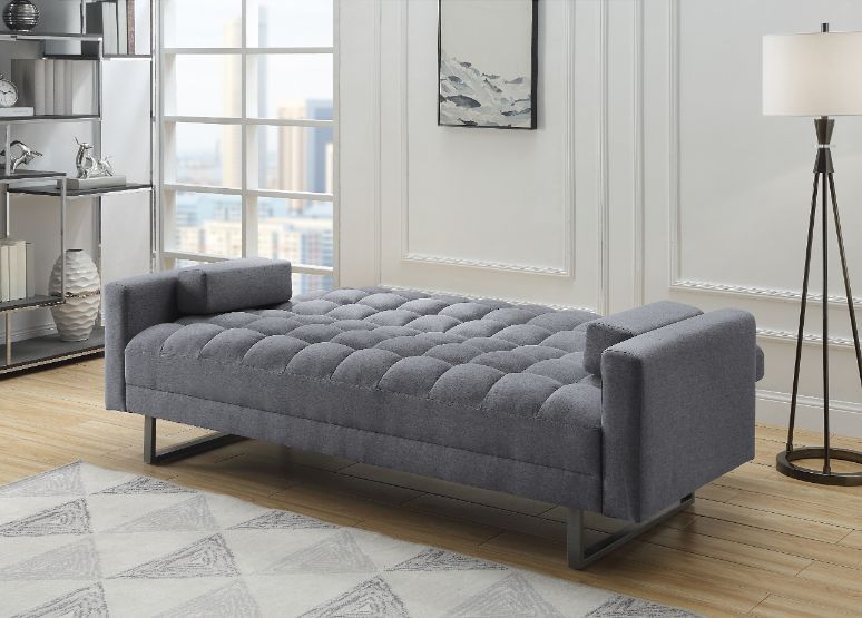 ACME Furniture Limosa Adjustable Sofa in Gray