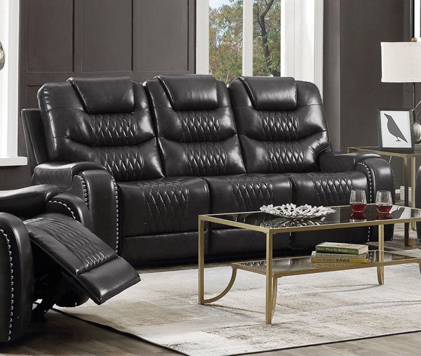 Acme Furniture Braylon Magnetite Motion Sofa