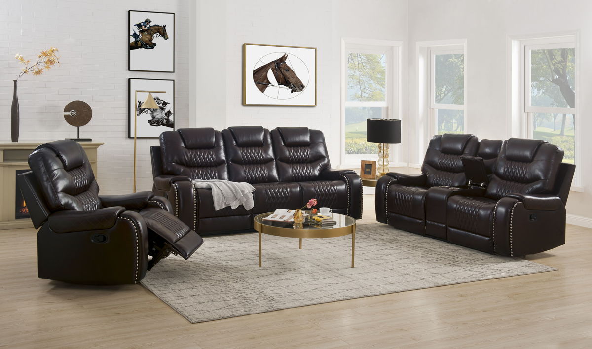 Acme Furniture Braylon Brown Motion Console Loveseat