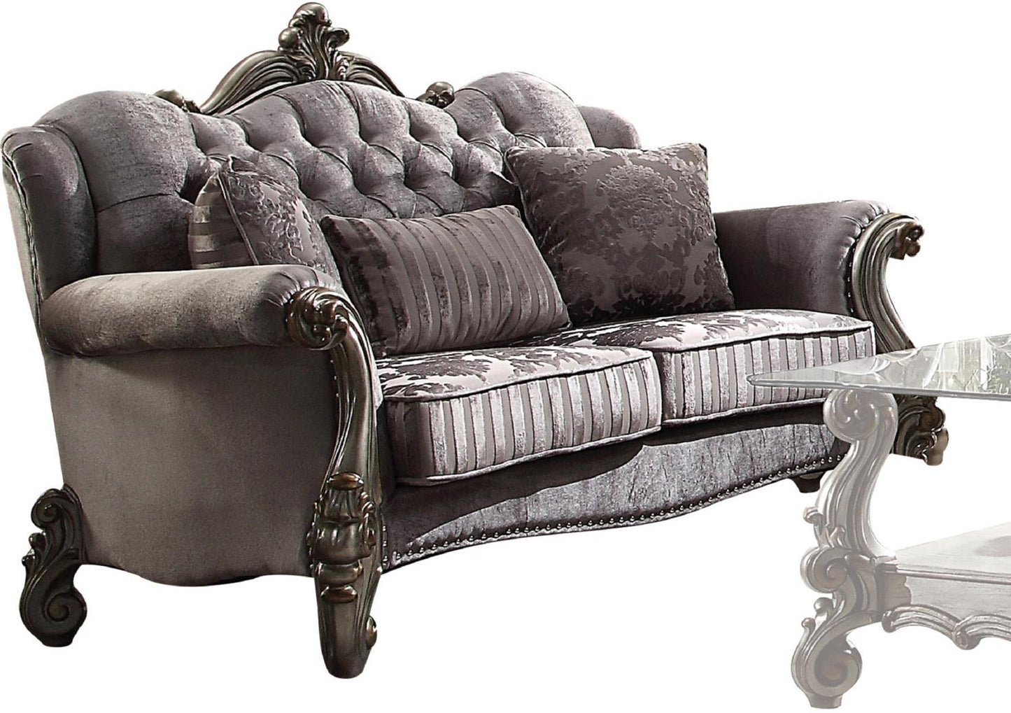 Acme Versailles 69" Loveseat with Wingback