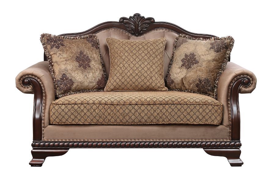 Acme Furniture Chateau De Ville Espresso Three Pillows Loveseat