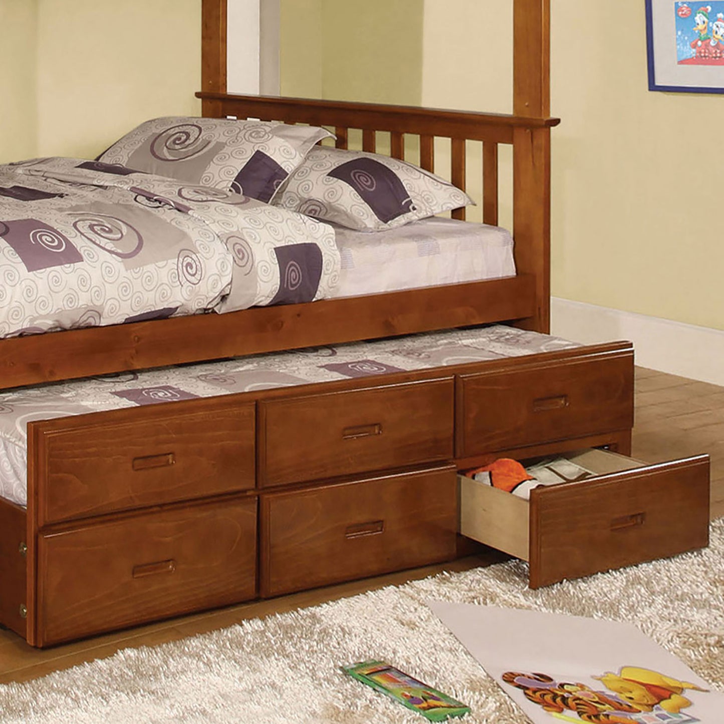 University I Oak Trundle w/ 3 Drawers image