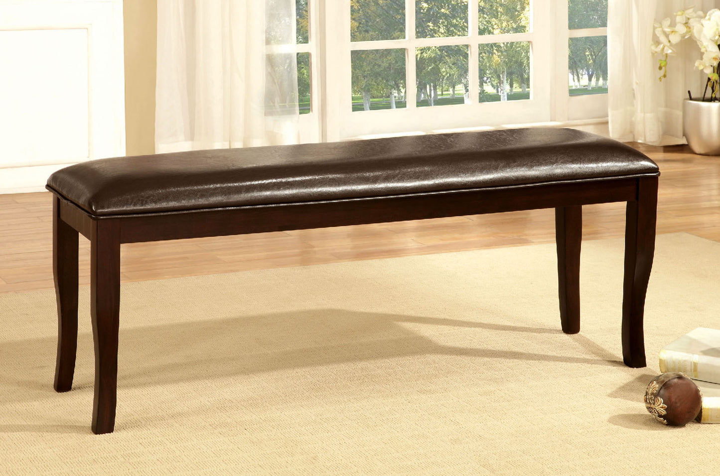 Woodside Dark Cherry/Espresso Bench image