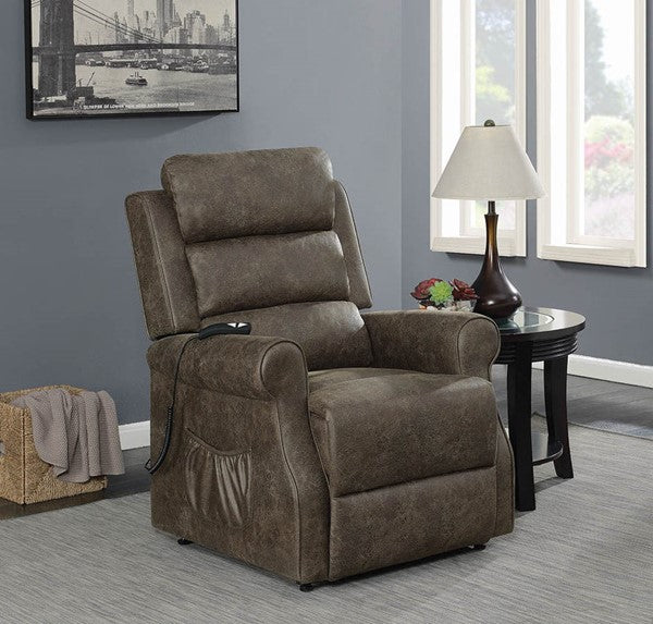 Coaster Furniture Brown Power Recliner