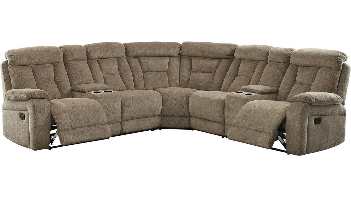 Furniture of America Maybell Mocha Sectional