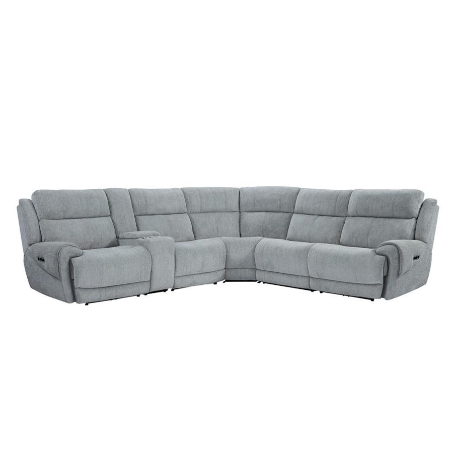 Parker House Spencer Tide Pebble Modular Power 6pc Reclining Sectional