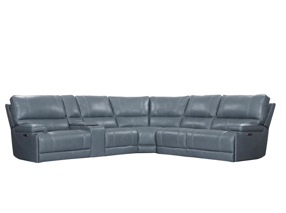 Parker House Whitman Verona Azure Modular Power 6pc Reclining Sectional