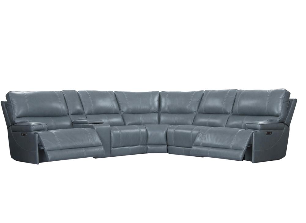 Parker House Whitman Verona Azure Modular Power 6pc Reclining Sectional