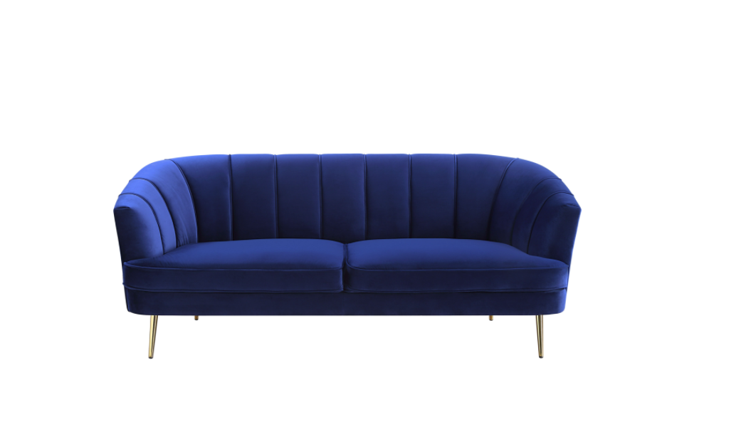 ACME Eivor Sofa in Blue Velvet