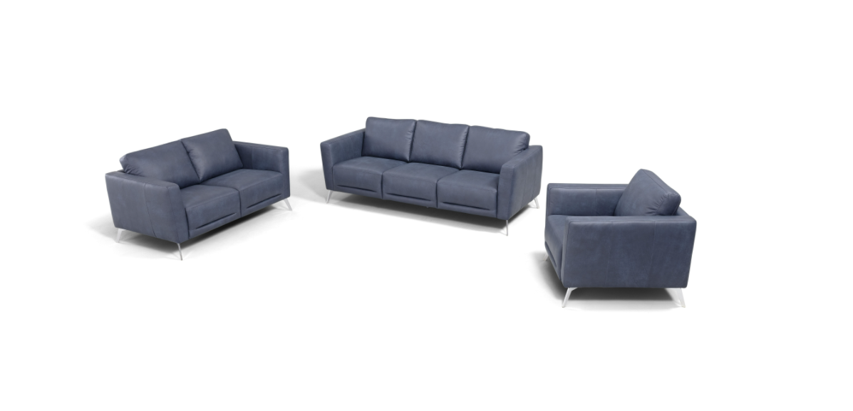 ACME Furniture Astonic Blue Leather Sofa