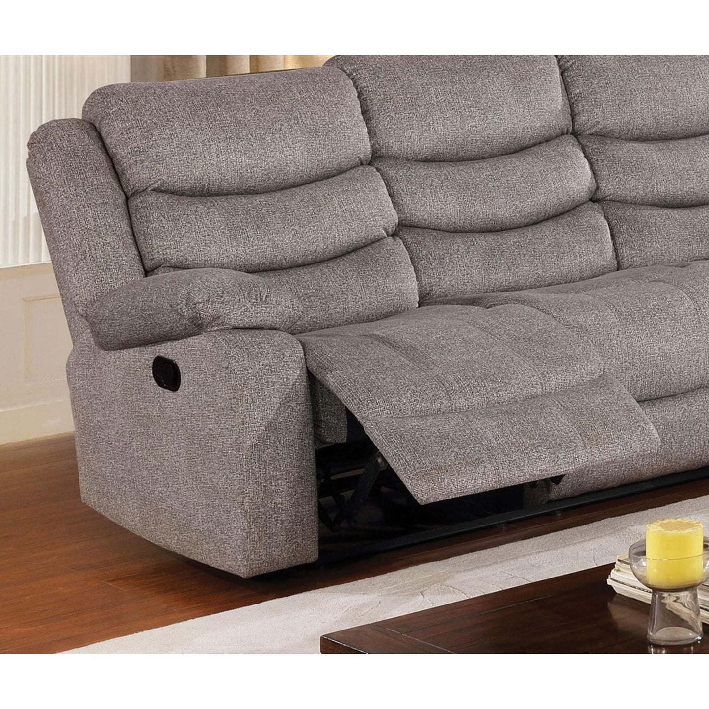 Furniture of America CASTLEFORD SOFA Split Back Cushions, Contoured Seats and Padded Arms